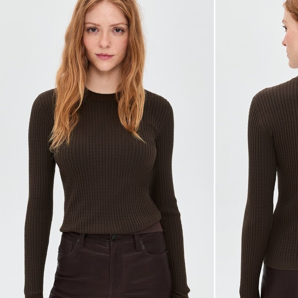Frame The Fine Cable Sweater new iwith tags
